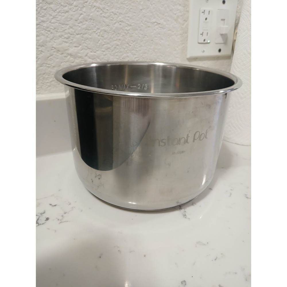 Instant Pot Duo Red SS 60 6 Quart Stainless Steel Inner Pot/AB18363/Steam Rack - Picture 6 of 7